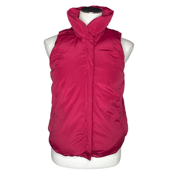 GAP Burgundy Puffer Zip Vest - Picture 6 of 14